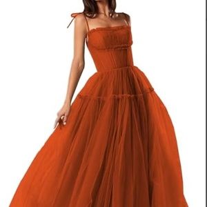 Bridesmaid dress terracota